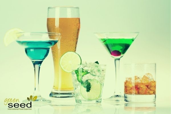 alcohol market size and trends various drinks on table